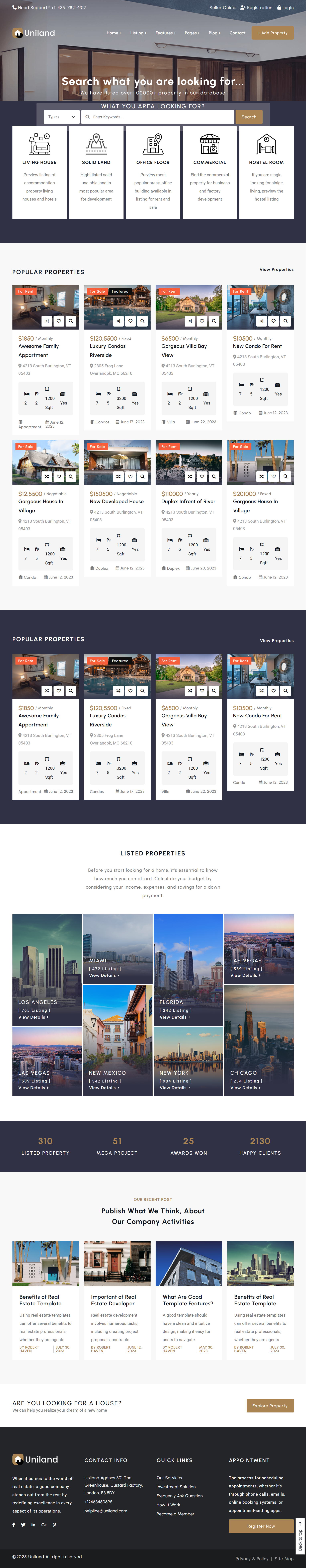 Uniland- Real Estate Theme 3