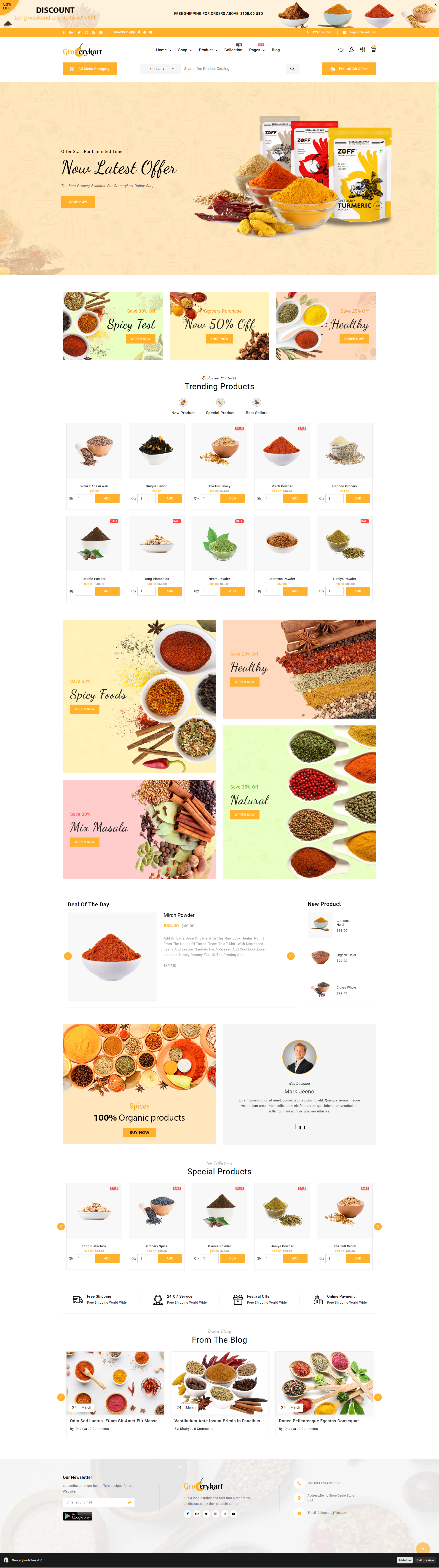 GroceryKart - Vegetable, Organic & Grocery Supermarket