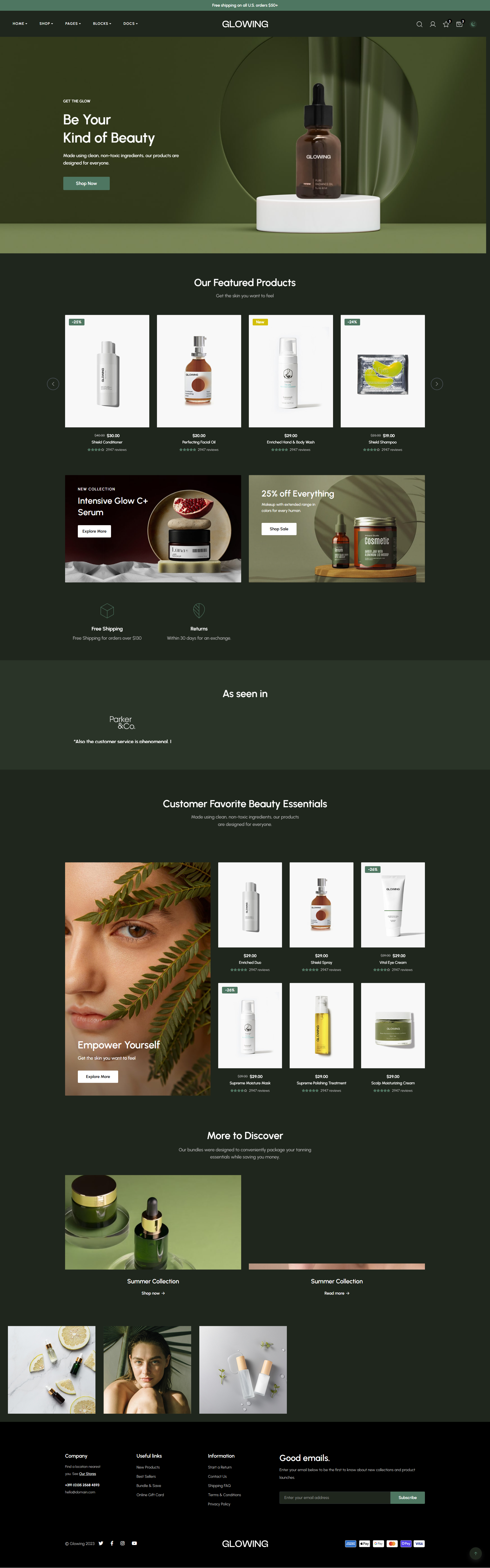 Glowing – Beauty & Cosmetics1