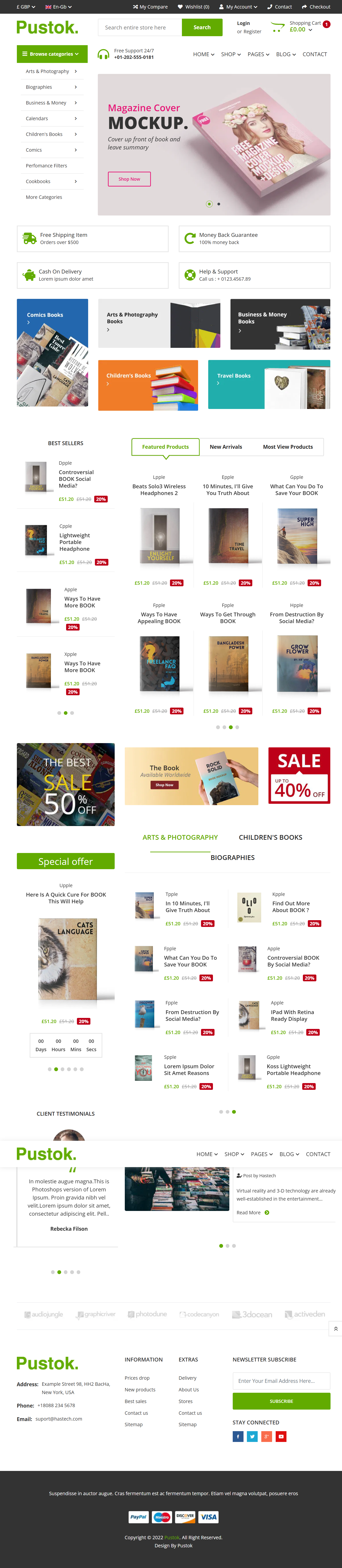 Pustok - Stationary Shop Theme 5