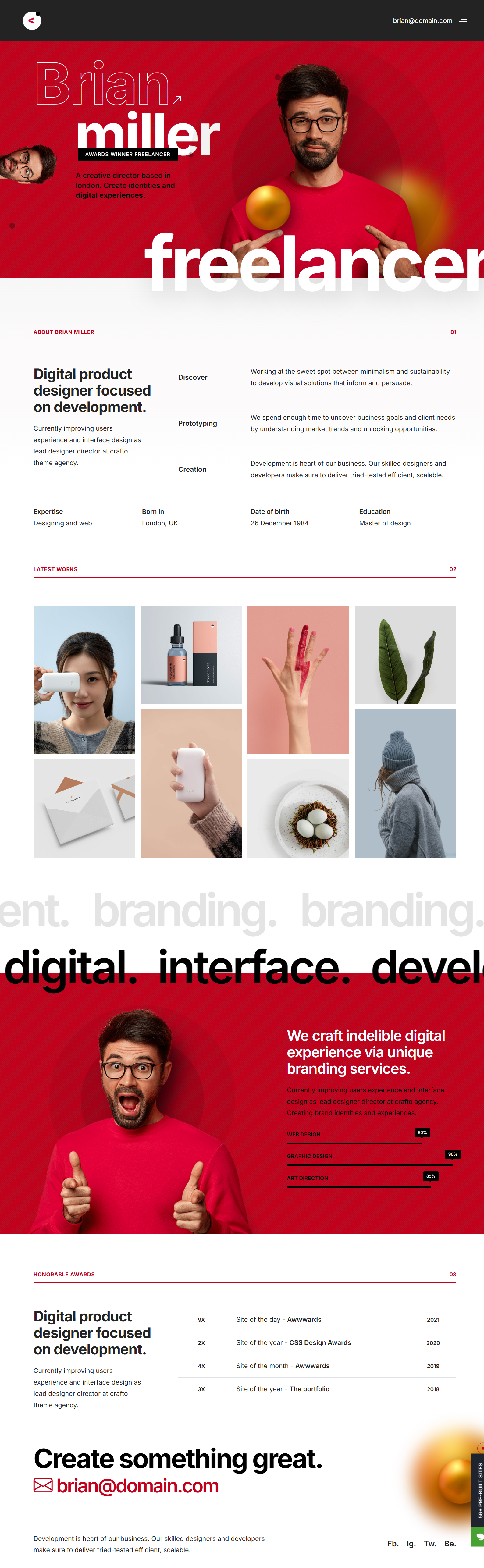 Crafto - Freelance Portfolio