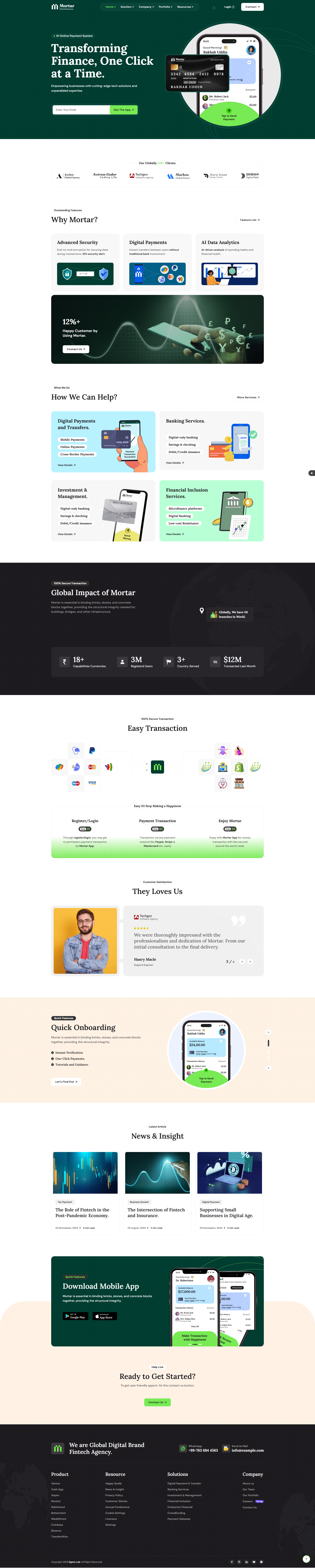 Mortar-Fintech Agency