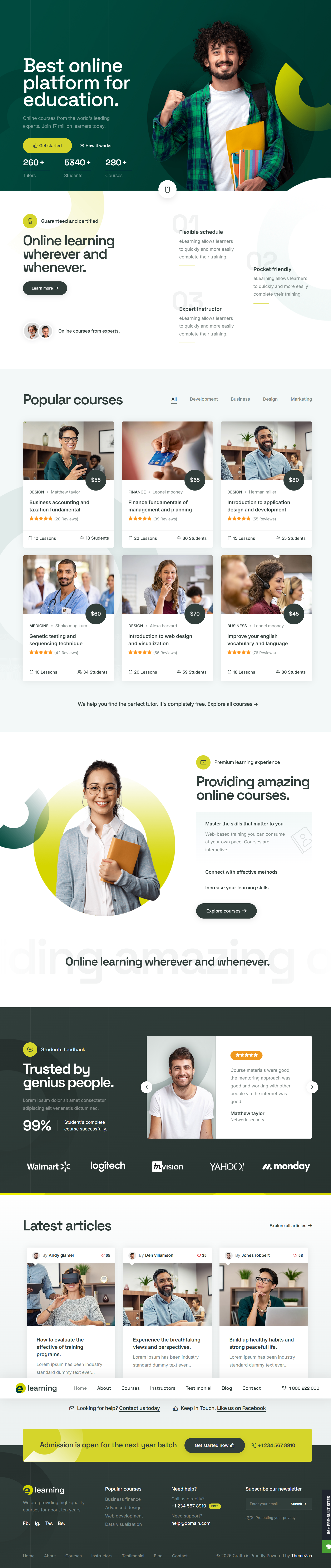Crafto - eLearning Theme