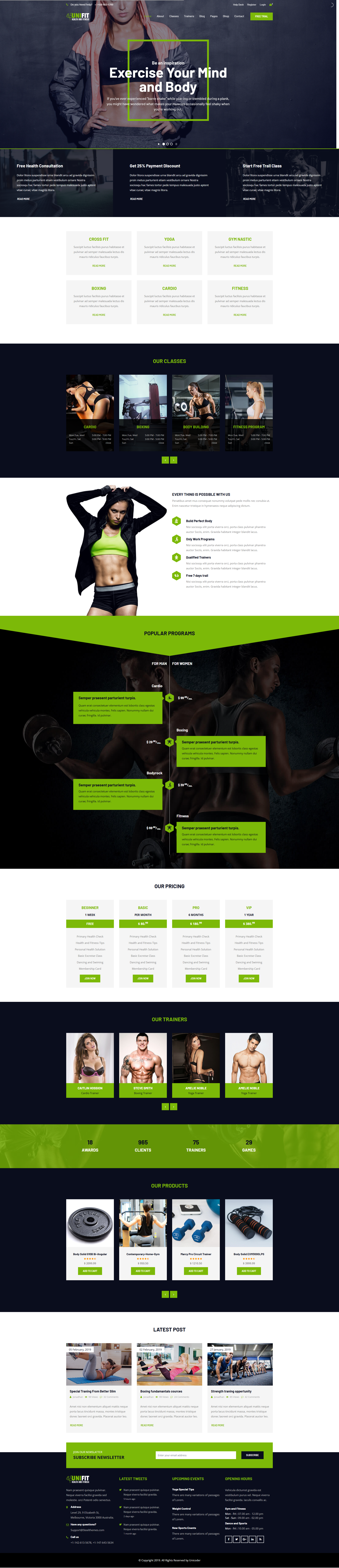 Unifit - Health and Fitness