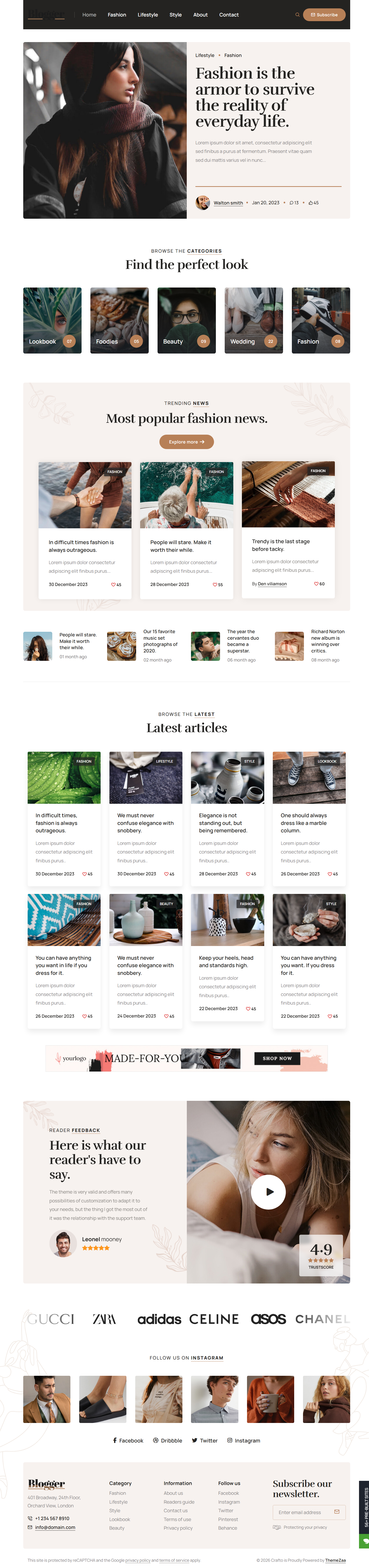 Crafto - Blogger Theme