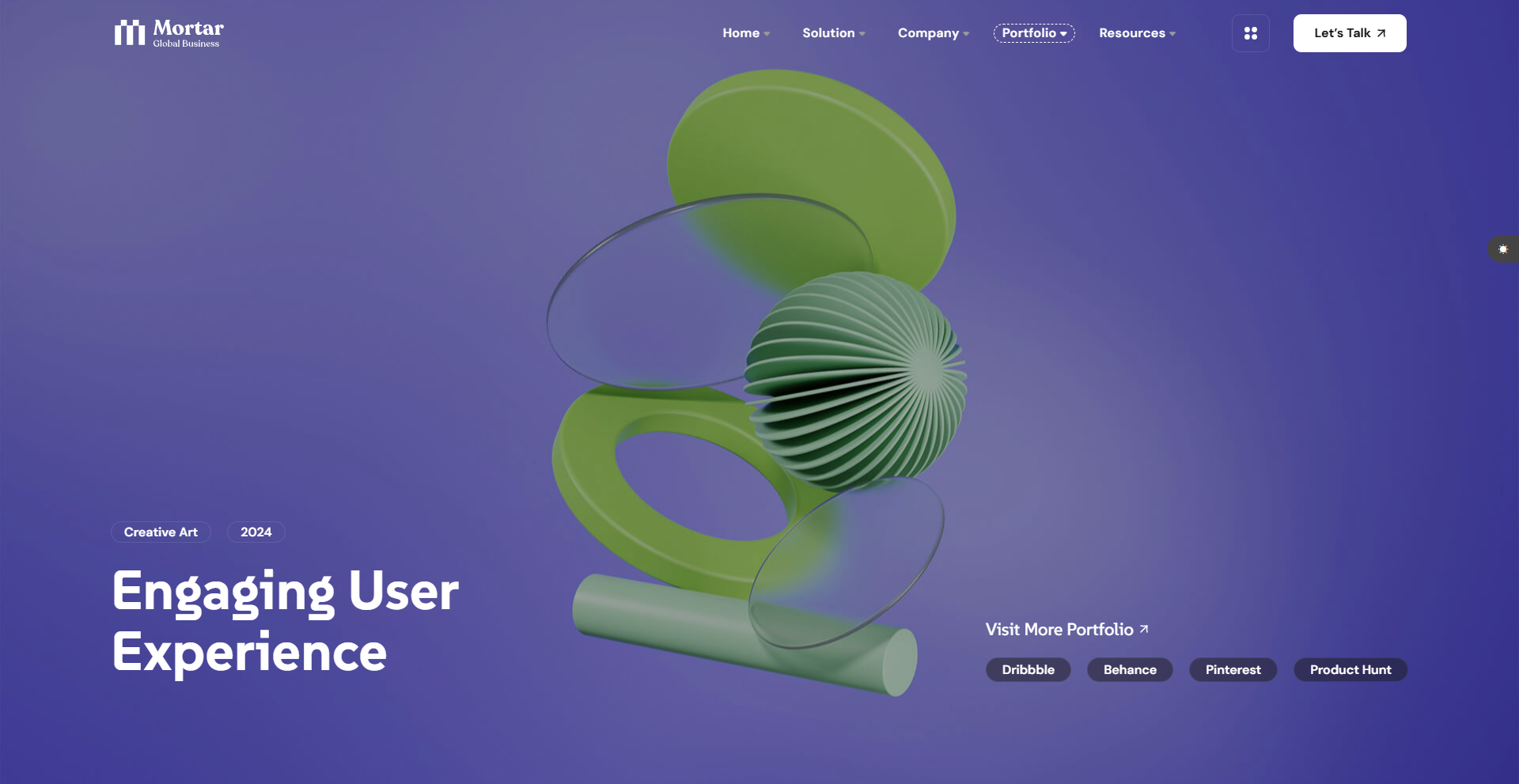 Mortar-Horizontal Slider