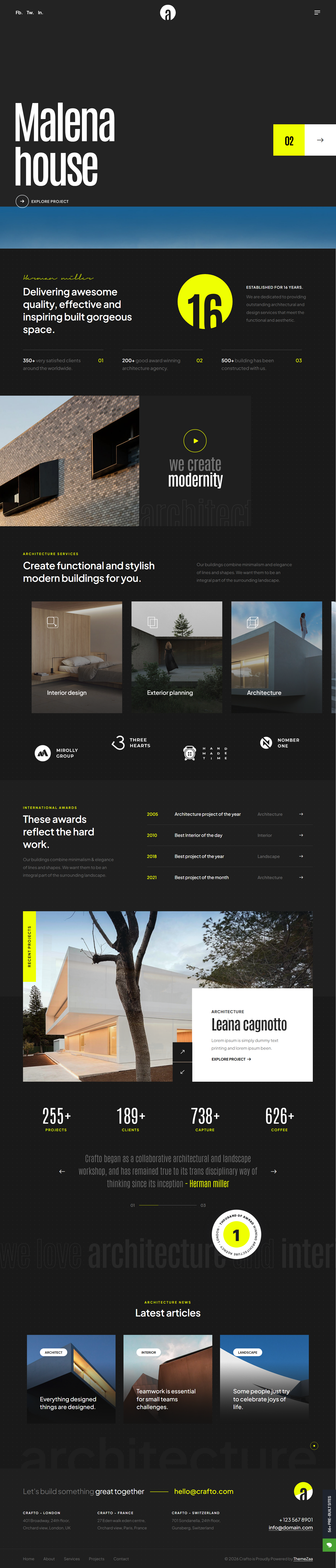 Crafto - Architecture Theme