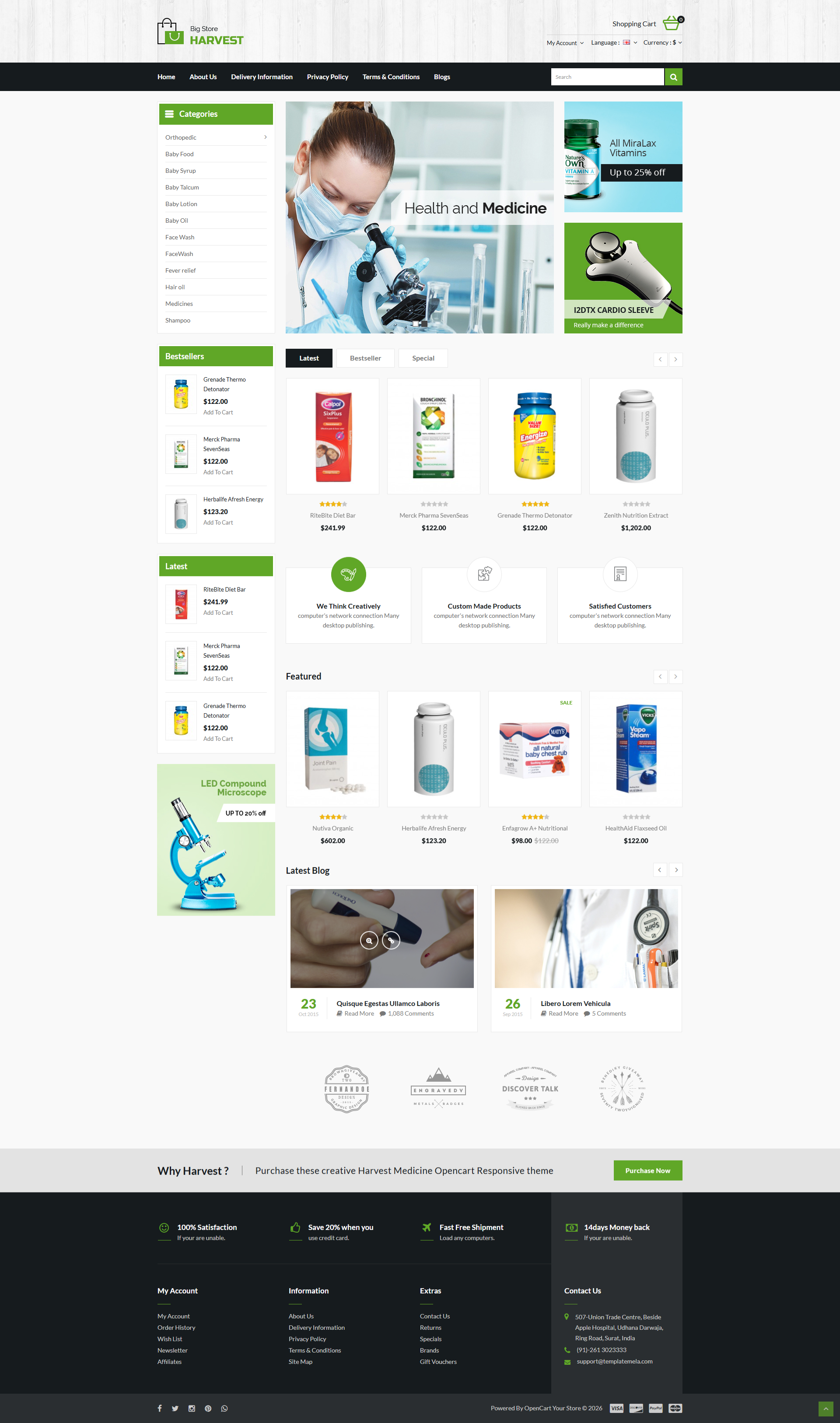 Harvest -Medical Store