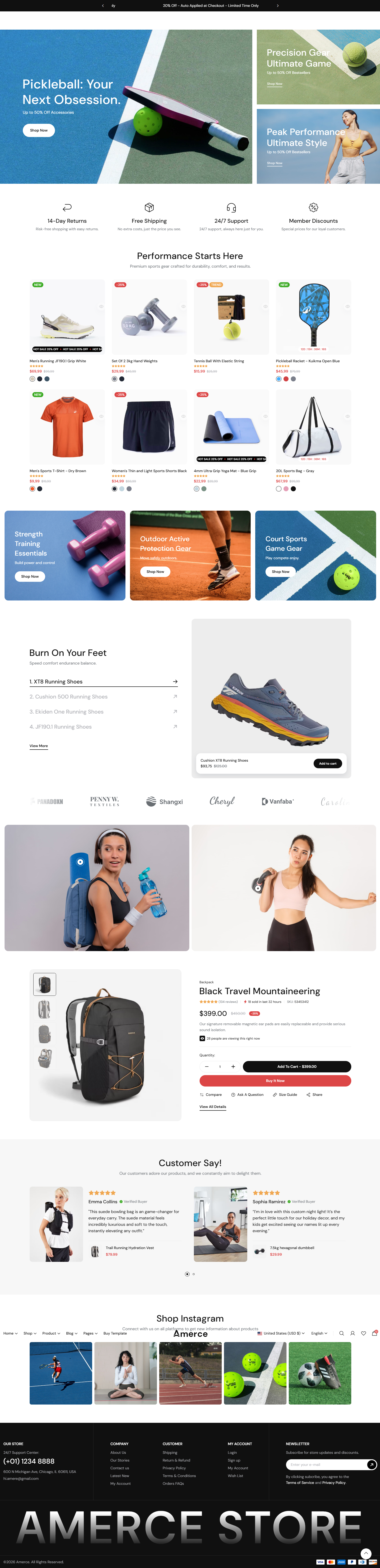 Amerce sports accessories