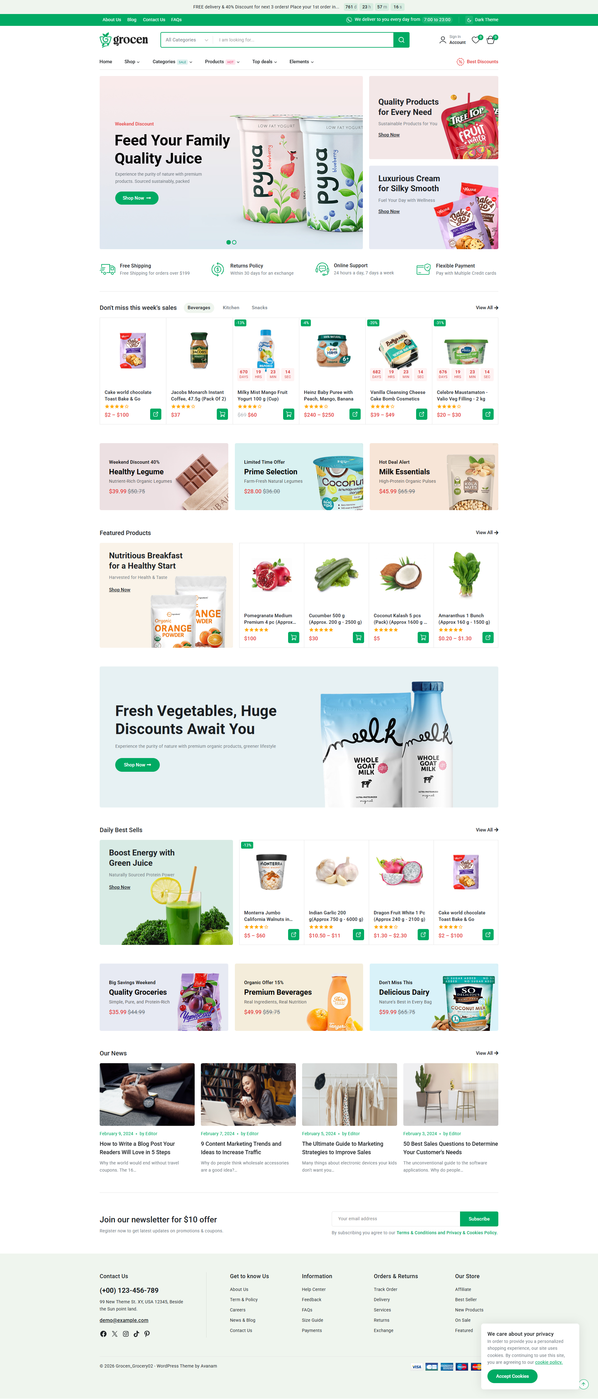 Grocen - Grocery Supermarket  2