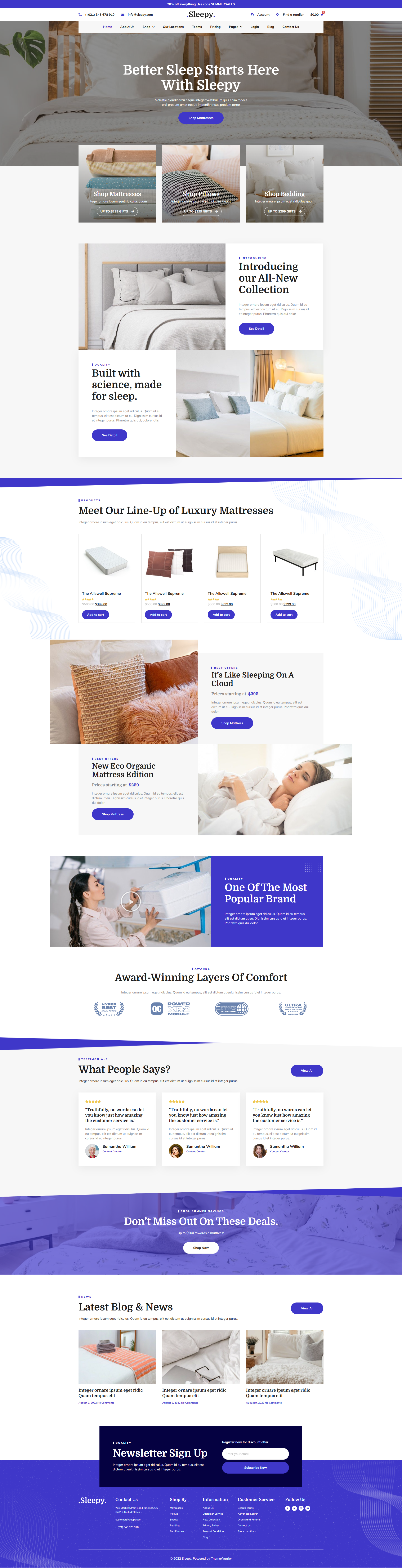 Sleepy - Mattress & Bedding