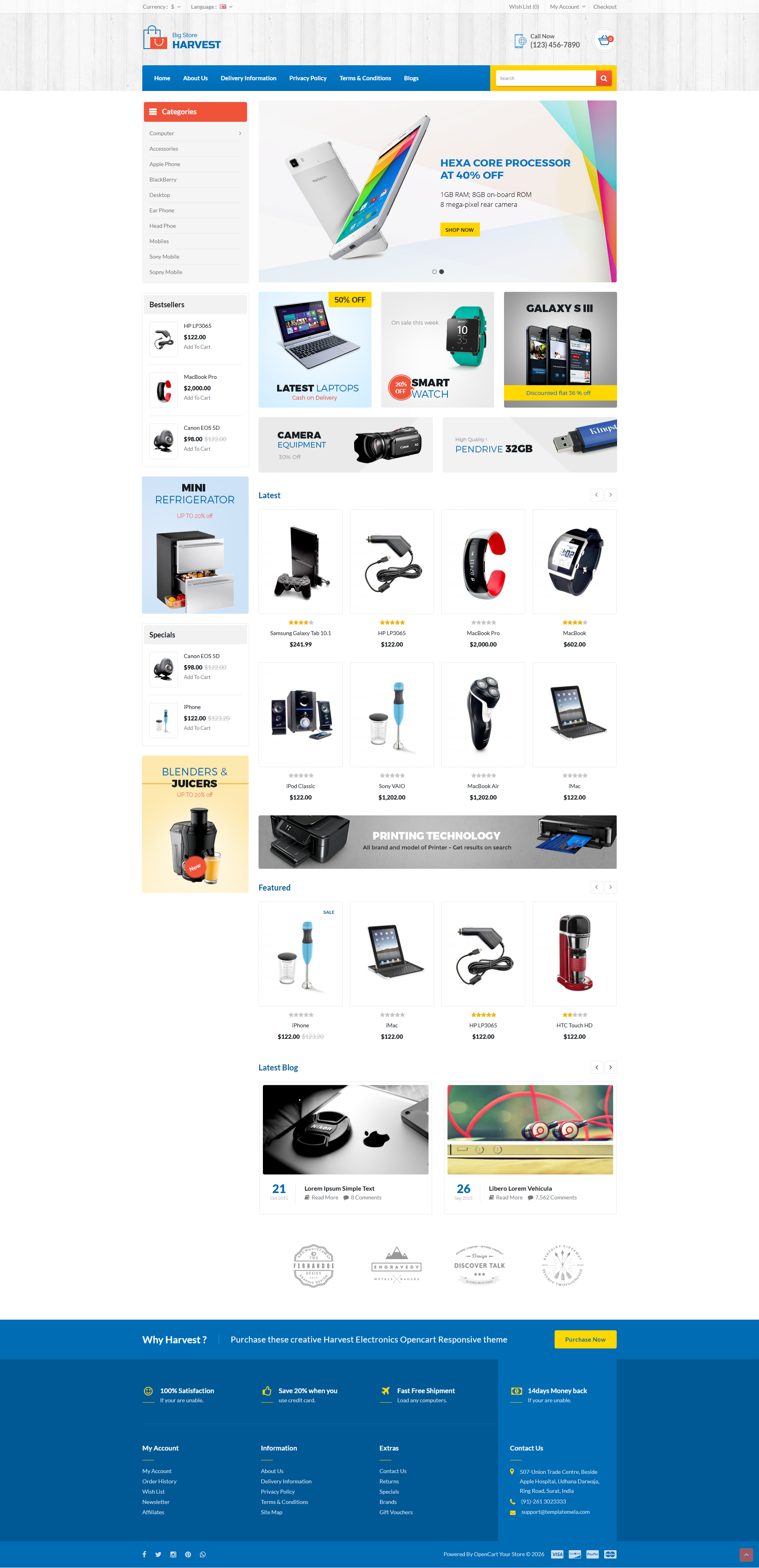 Harvest -Electronics Store