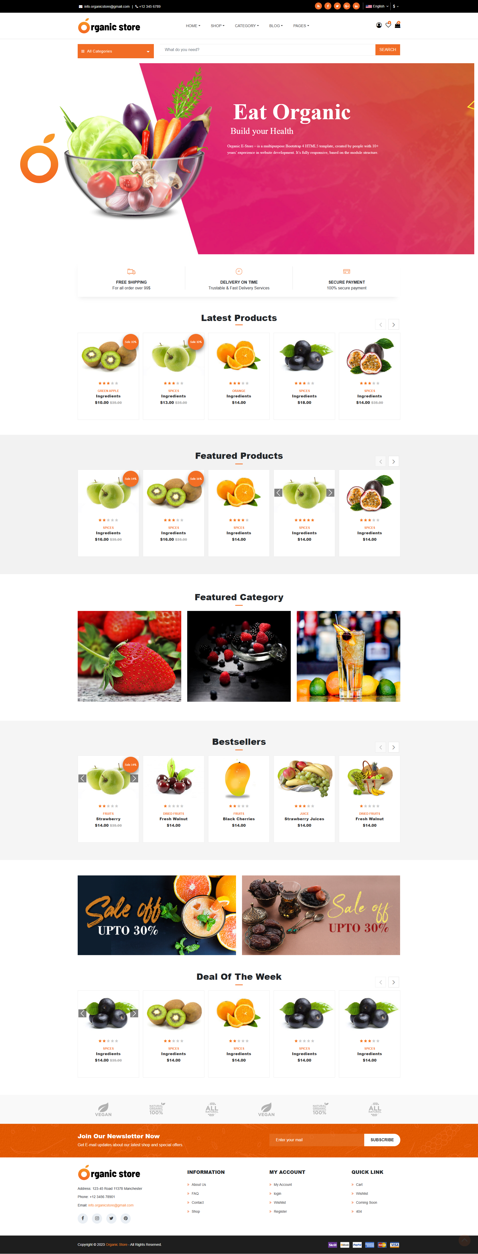 Organic store- Shop 1