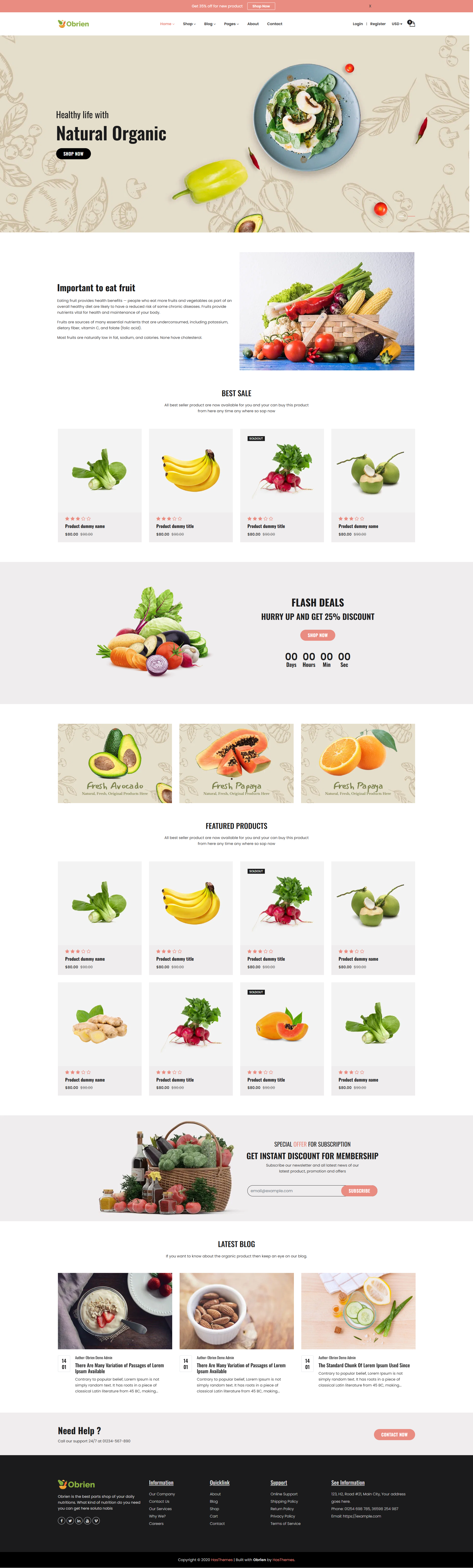 Obrien –Vegetable shop