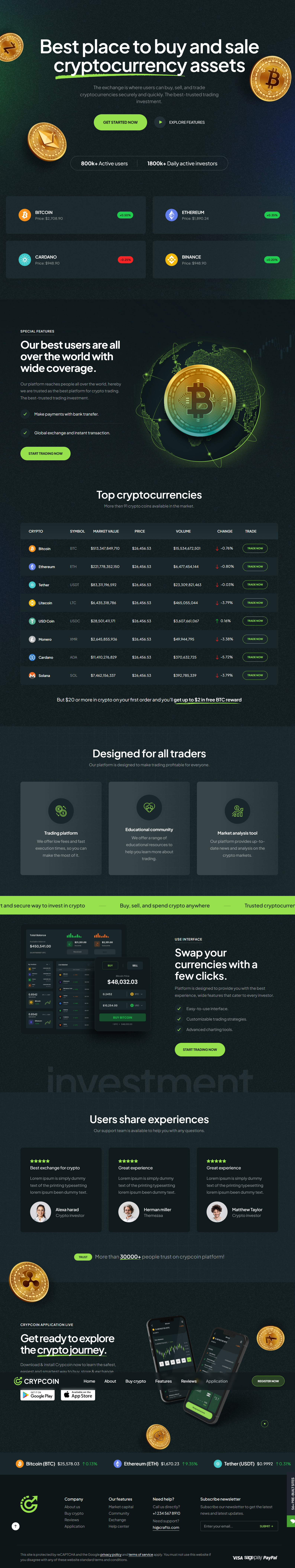 Crafto - Cryptocurrency