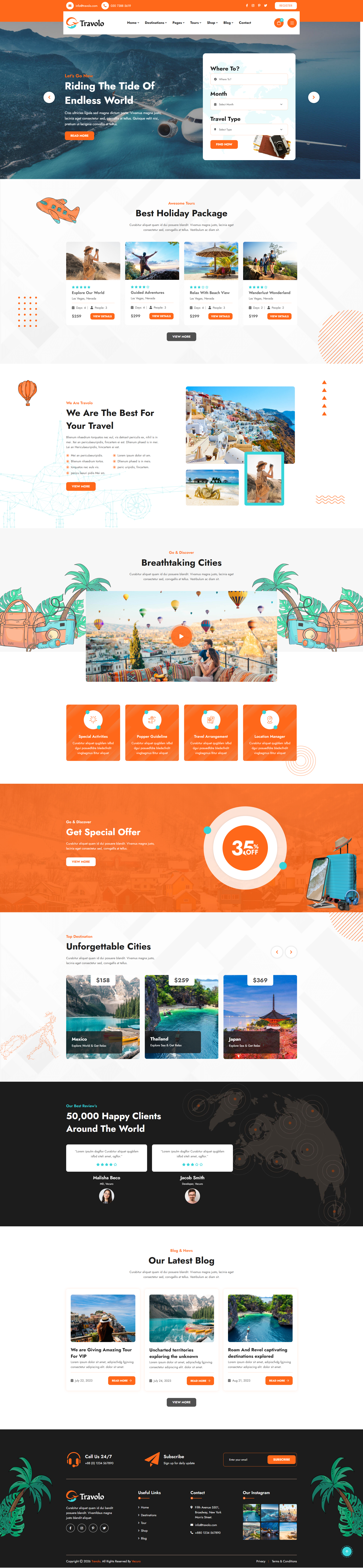 Travolo - Travel Agency & Tour Booking 2