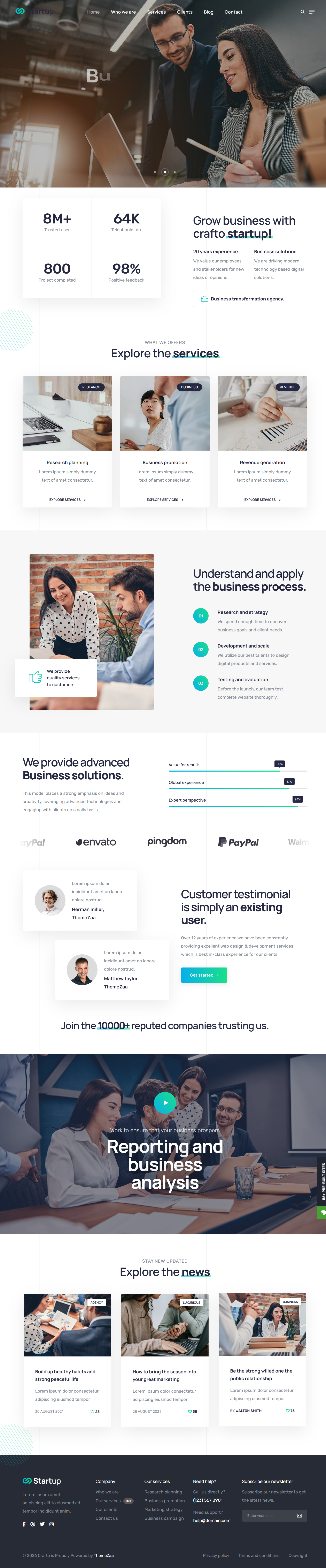 Crafto - Startup Theme