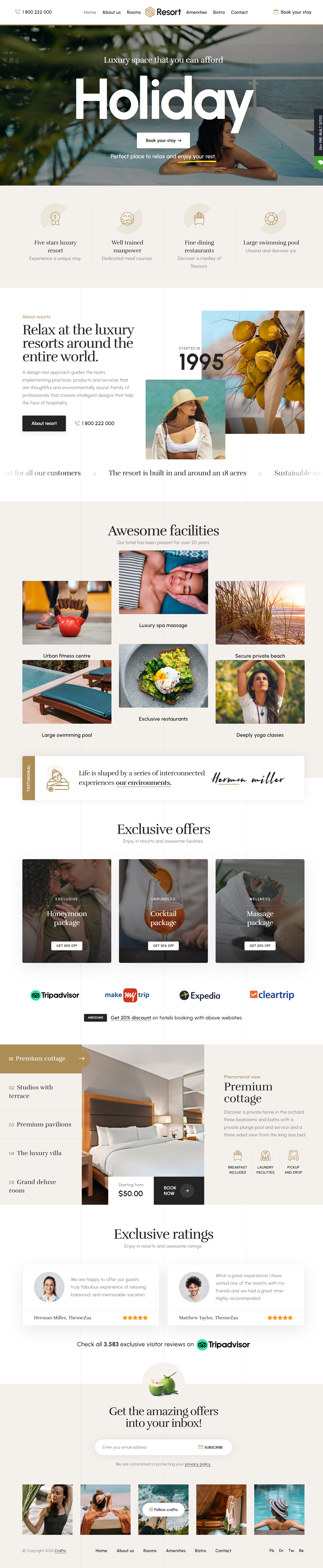 Crafto - Hotel Theme