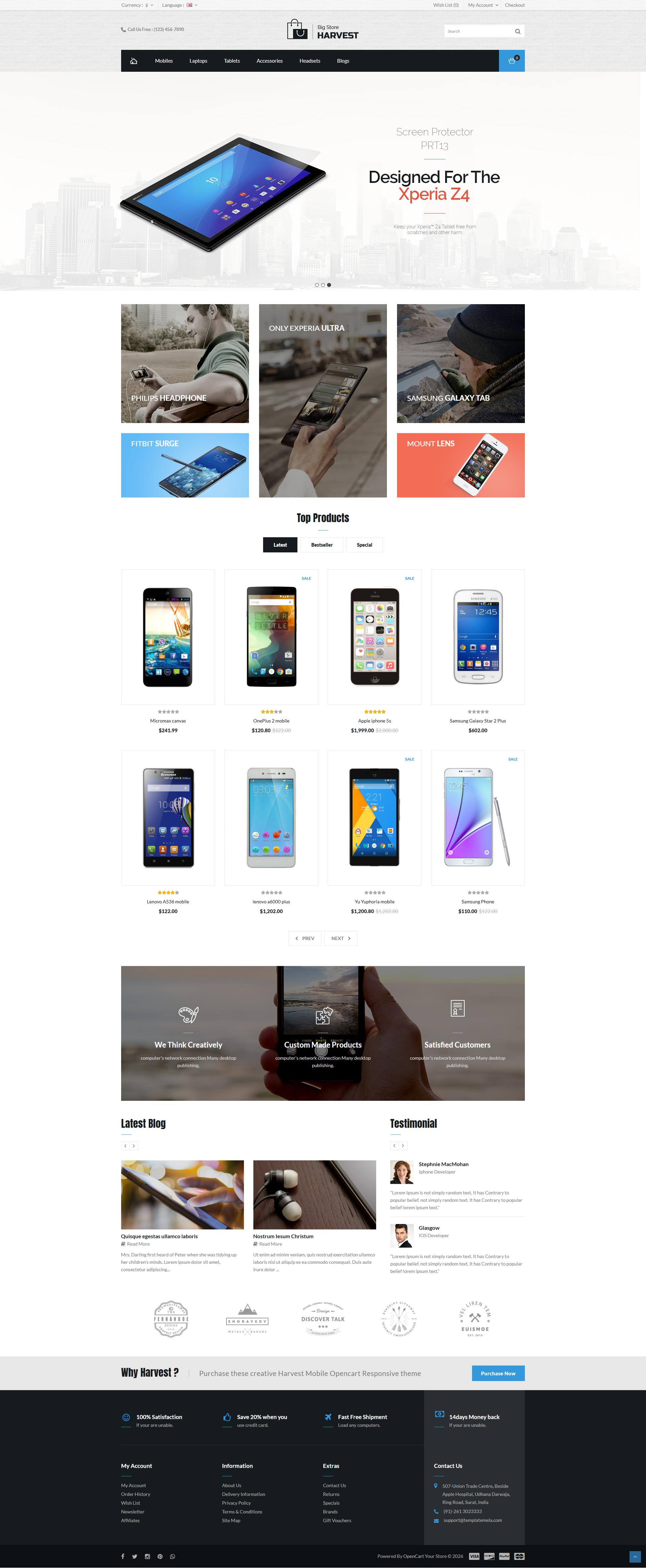 Harvest-Mobile Store