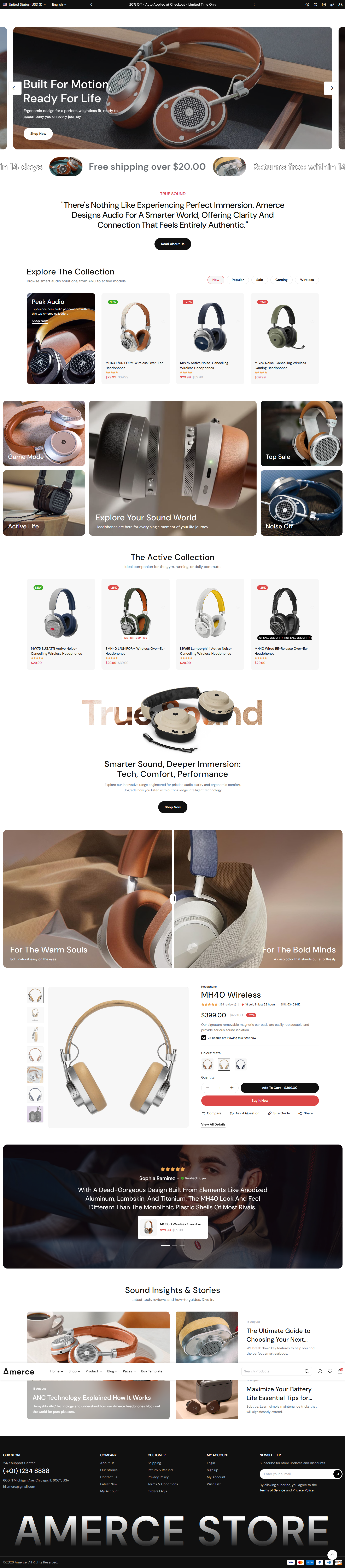 Amerce-Headphones showcase