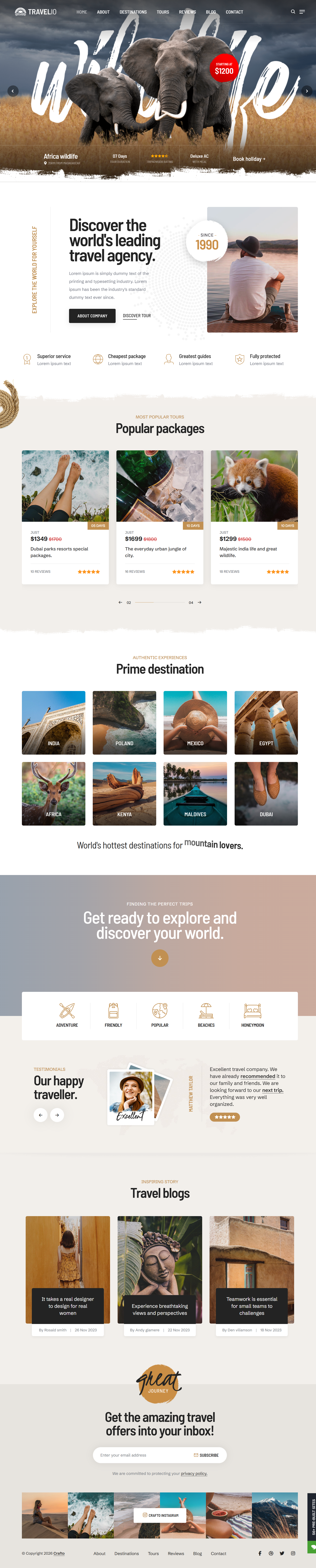 Crafto - Travel Theme