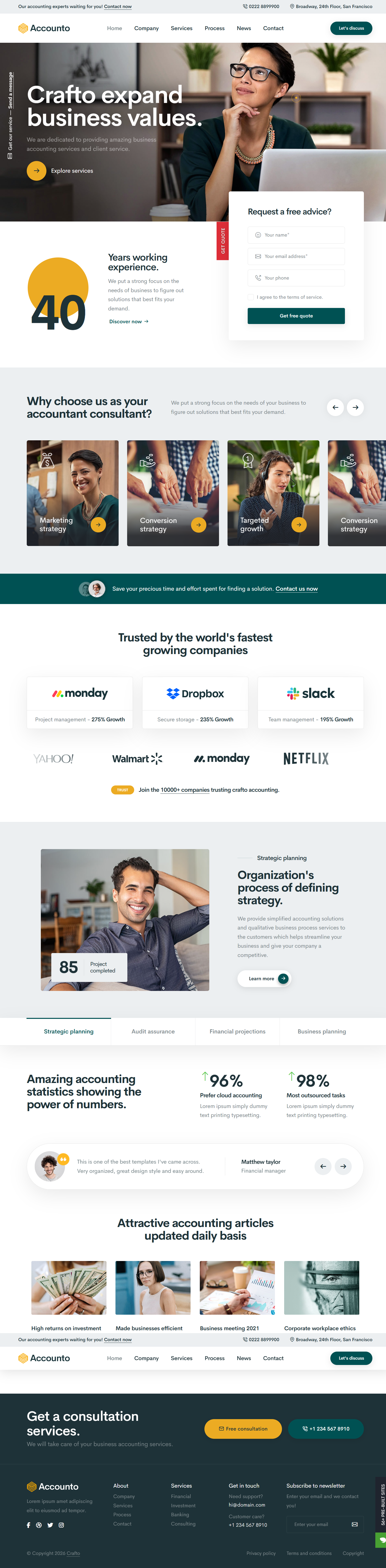 Crafto - Accounto Theme