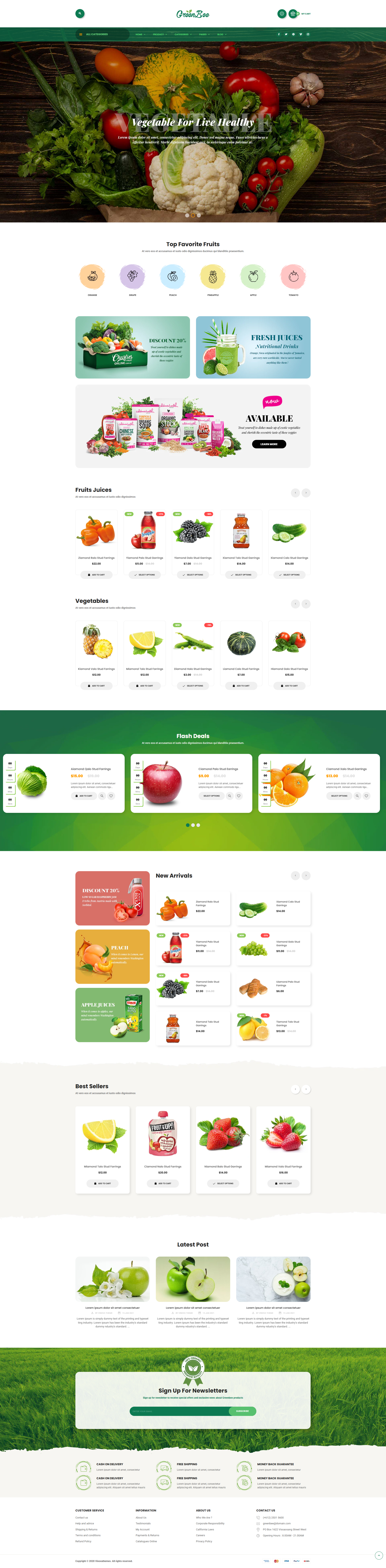 GreenBee - Vegetable and Fruit Shop