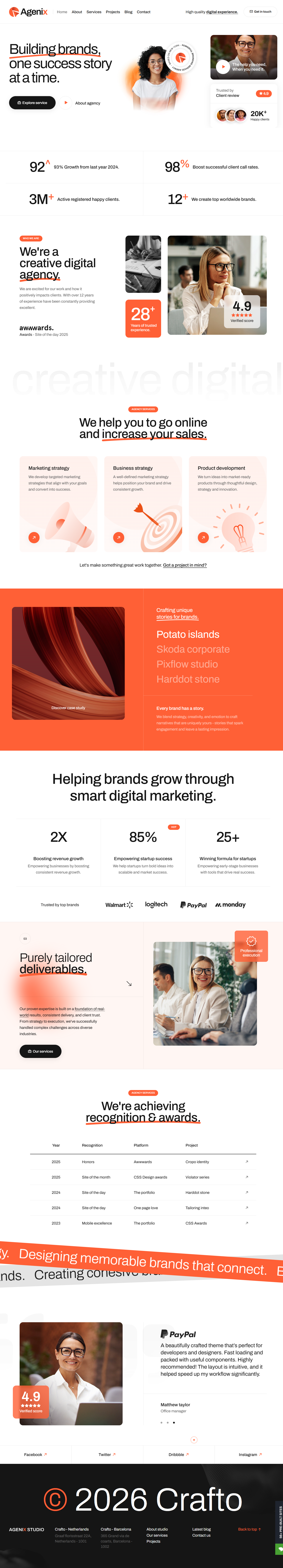 Crafto - Branding Studio Theme