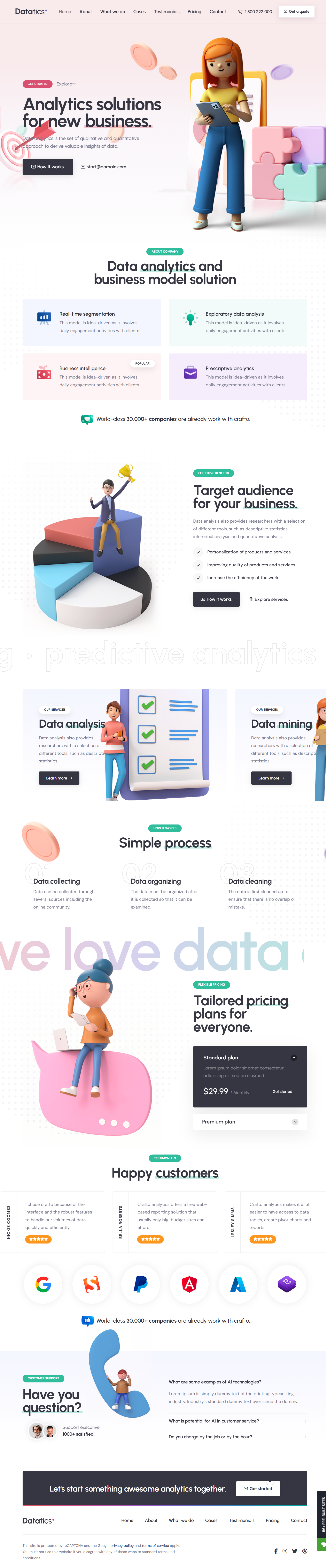 Crafto - Data Analysis Theme