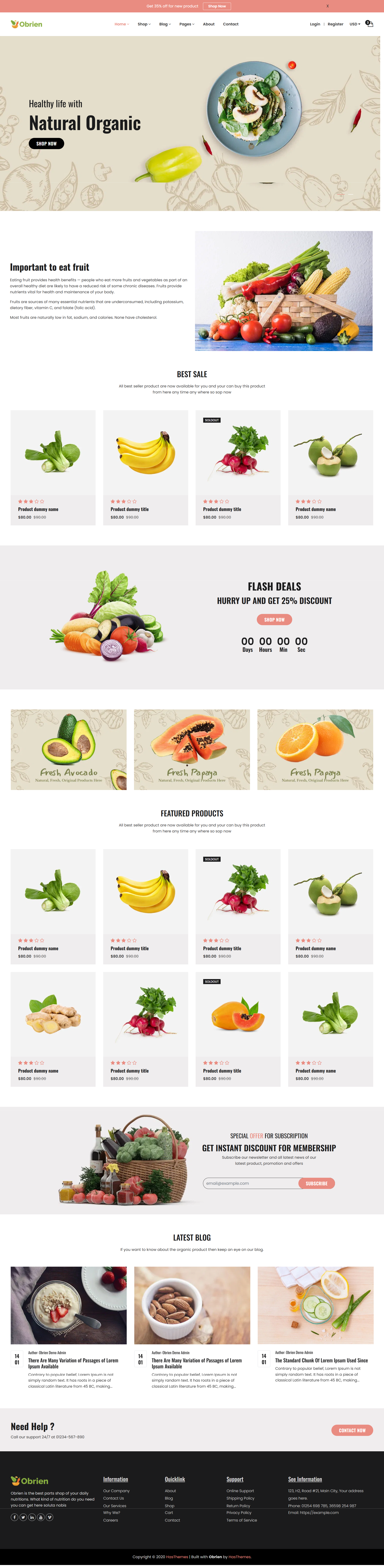 Obrien – Organic Food