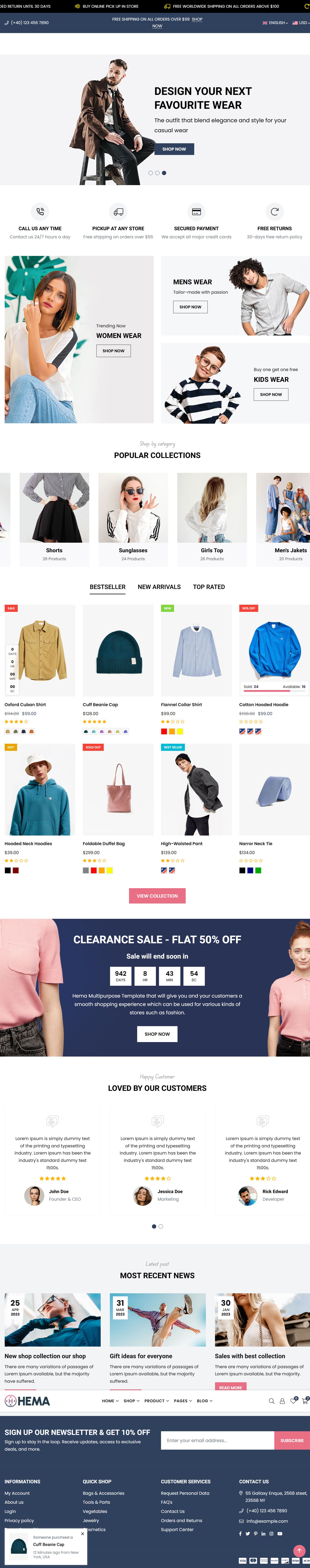 Hema- Fashion Boutique Theme 4