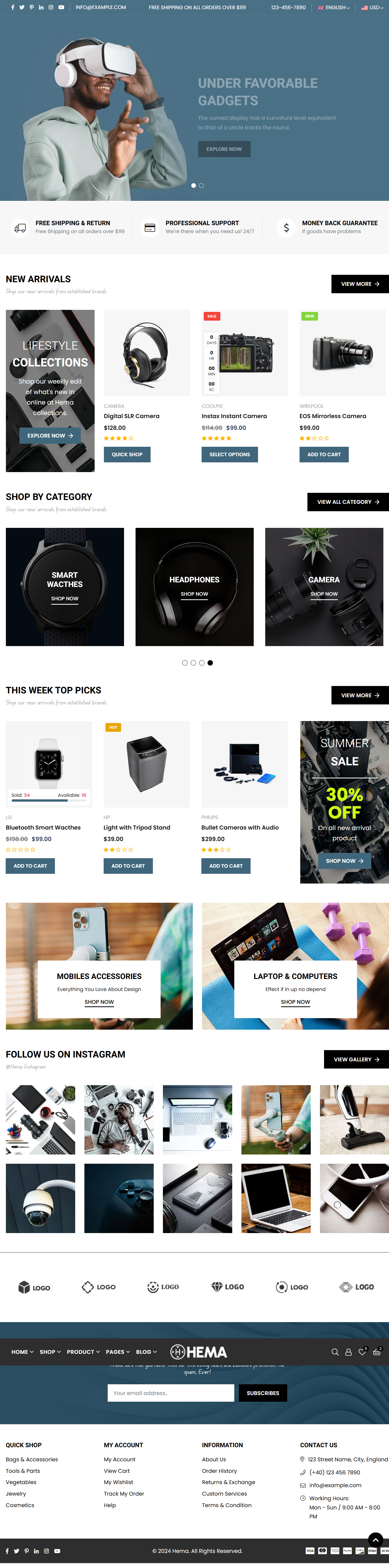 Hema -Electronics  Theme