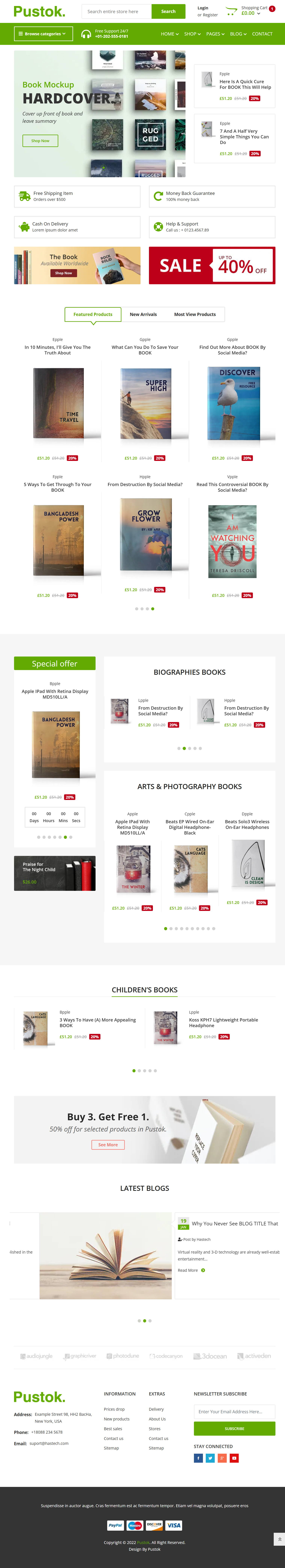 Pustok - Stationary Shop Theme 2