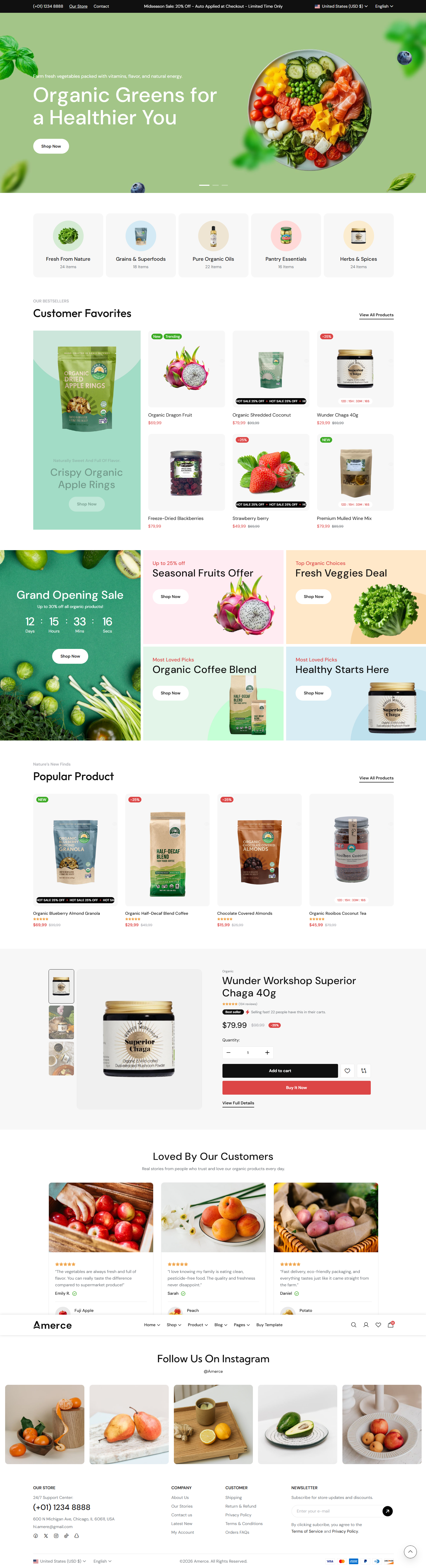 Amerce-Organic store