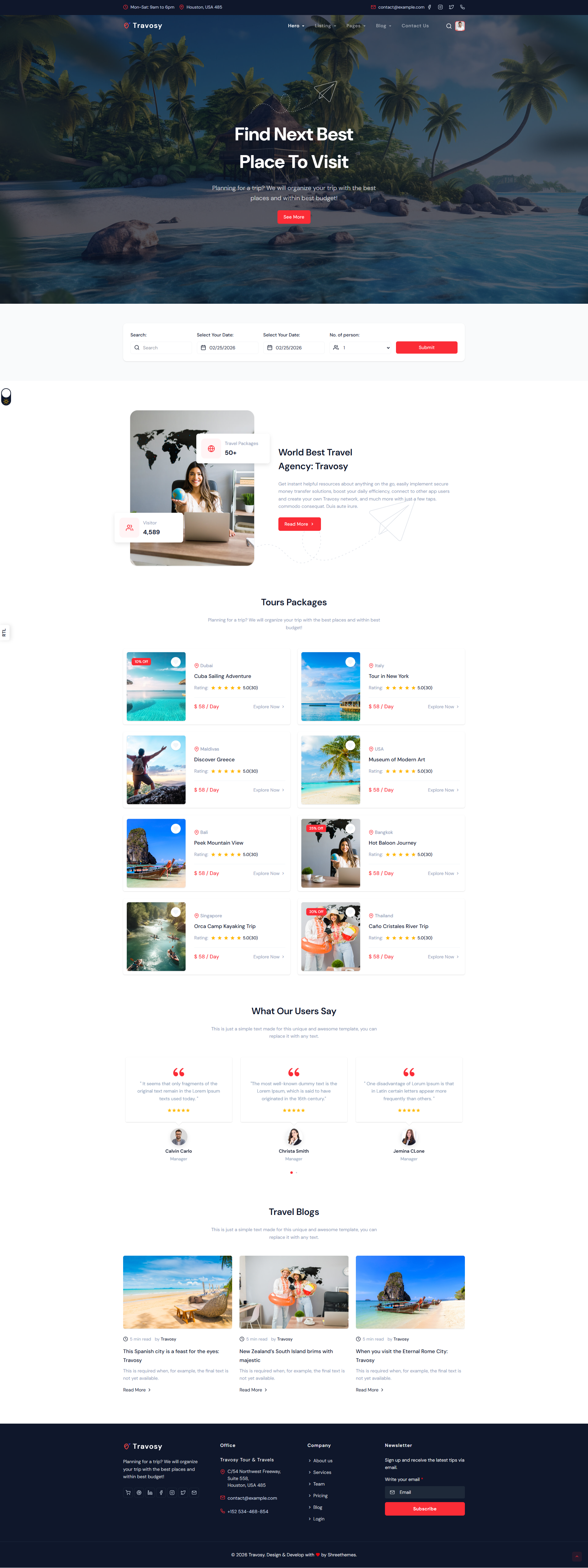 Travosy - Tour & Travels 2