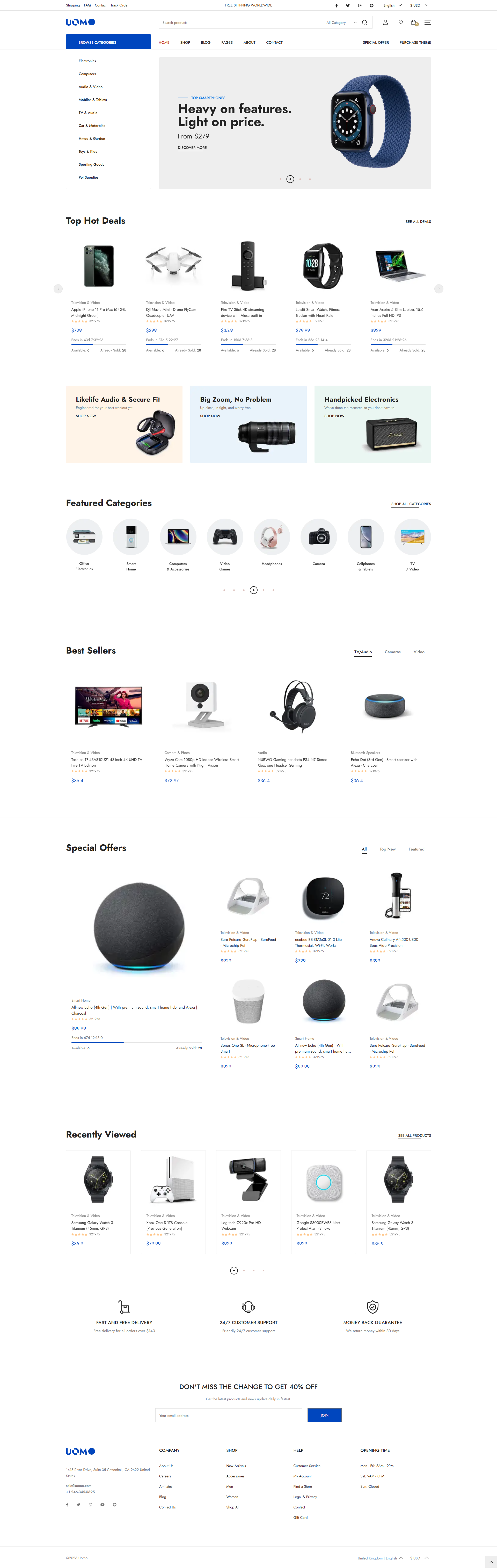 Uomo -Electronics shop