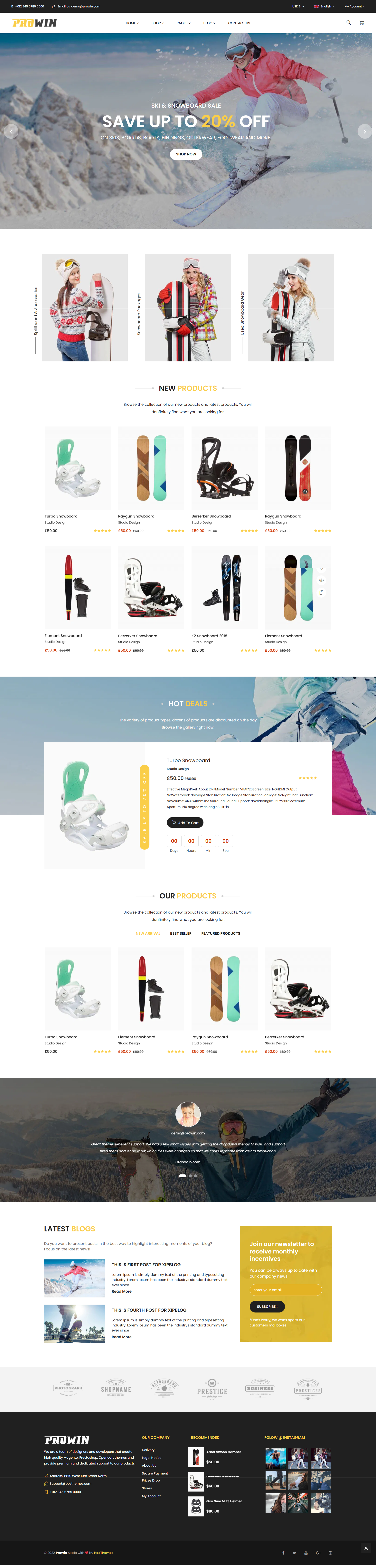 Prowin - Sports Clothing & Equipment Store