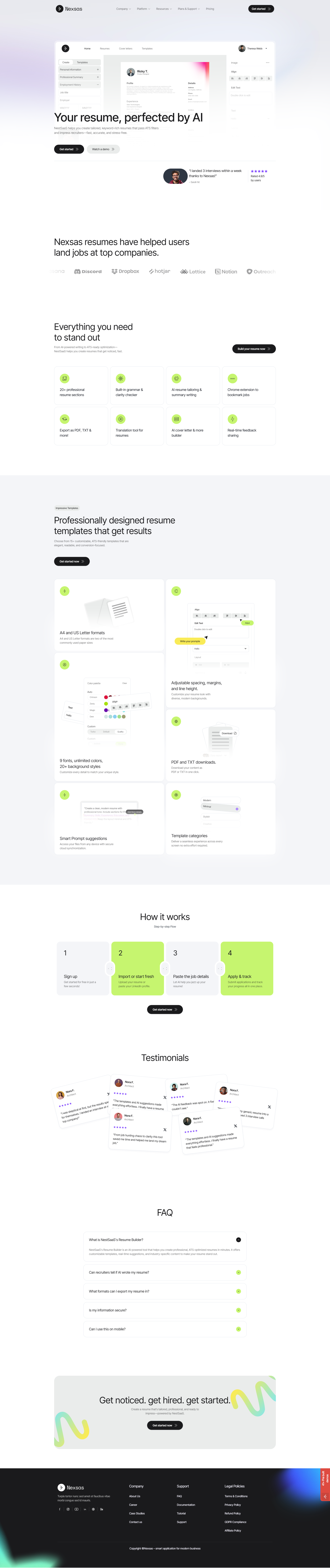Nexsas-AI-Resume-Builder