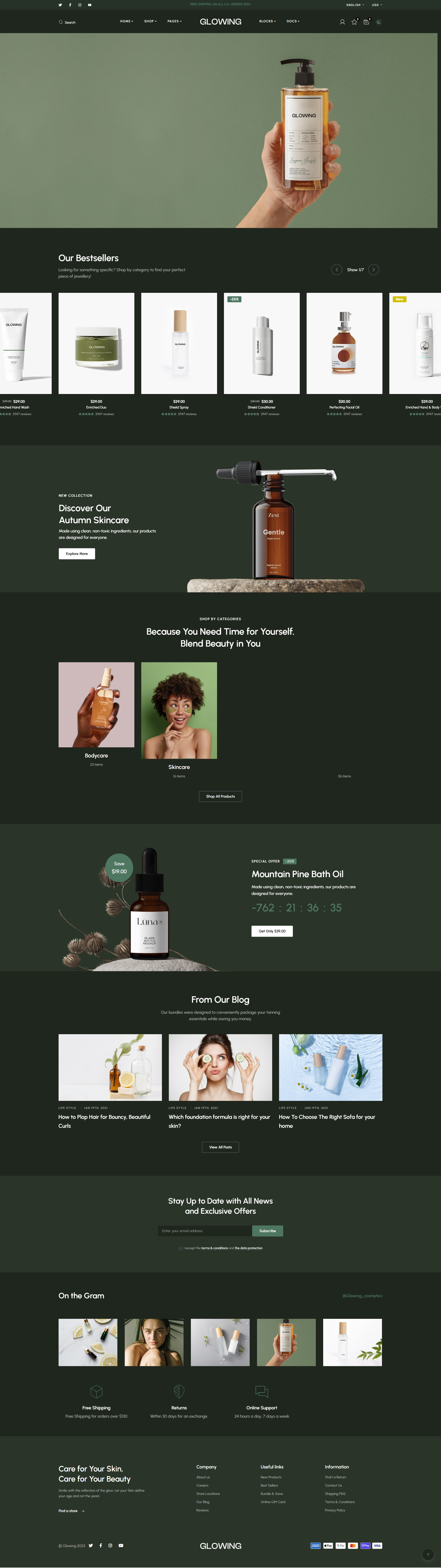 Glowing – Beauty & Cosmetics2