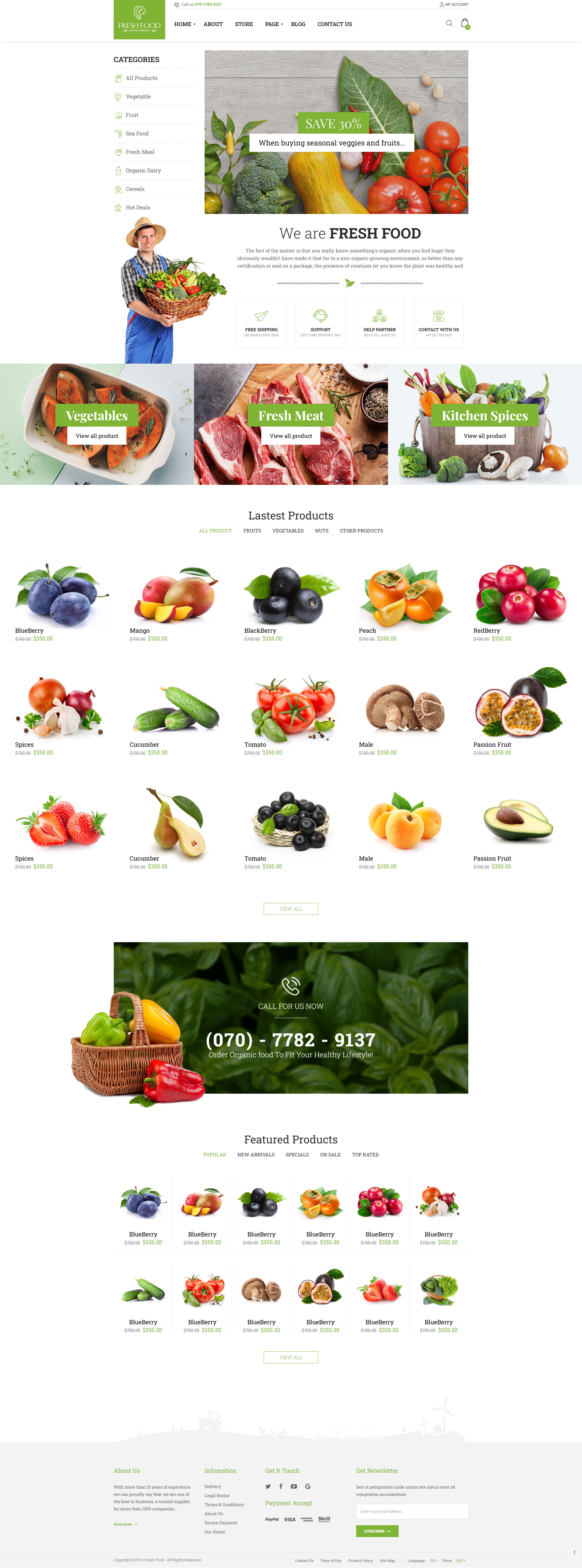 Fresh Food – Organic Food 3
