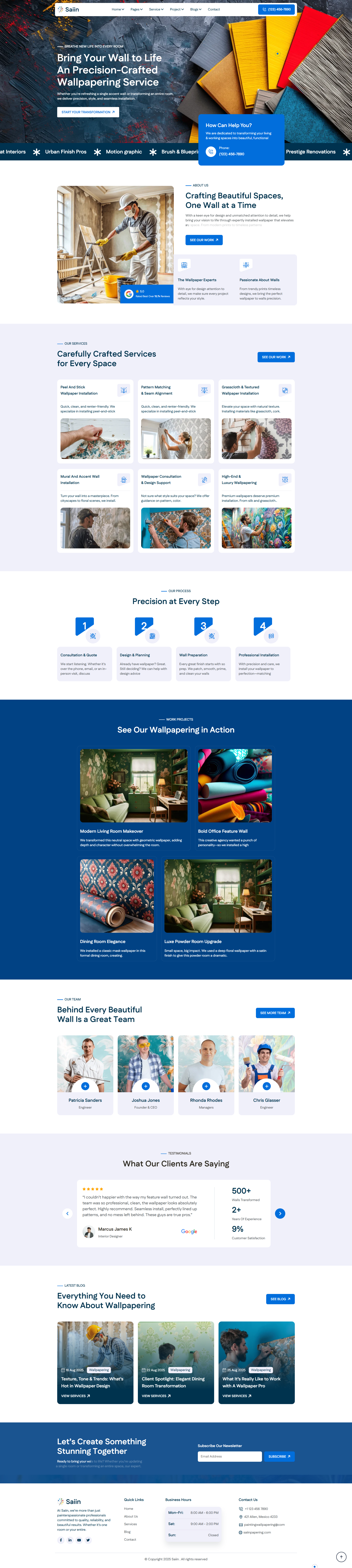 Saiin-Wallpapering Services