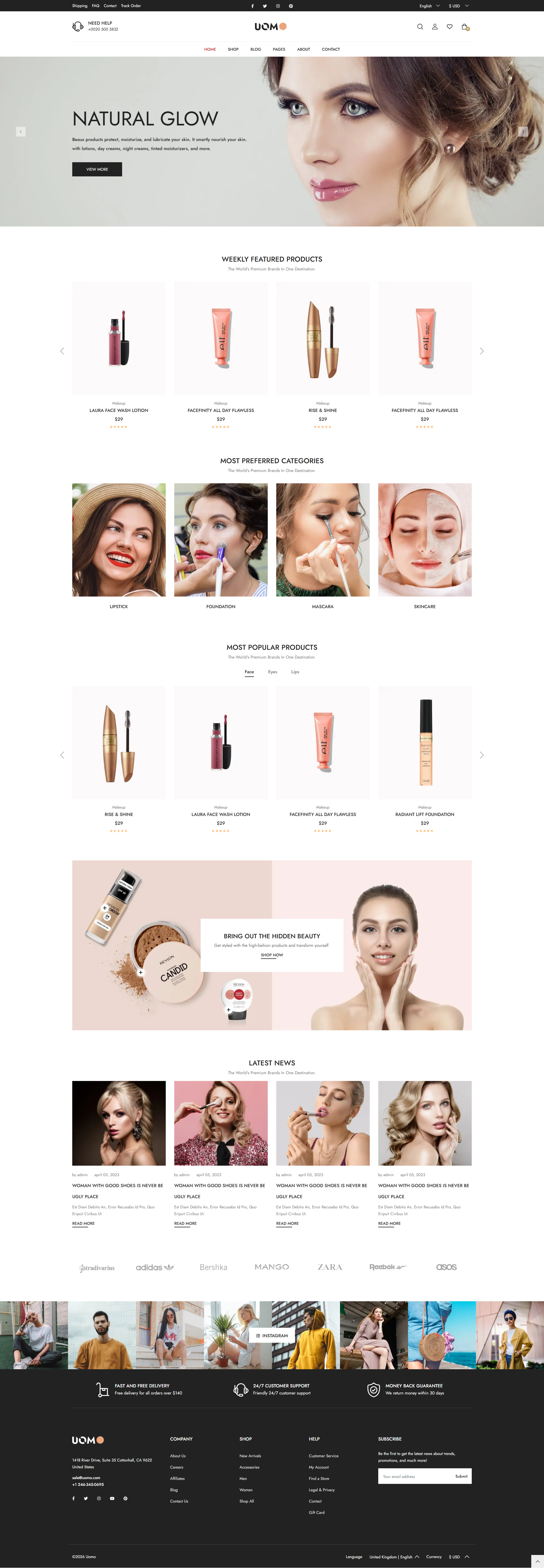 Uomo - Cosmetic Shop