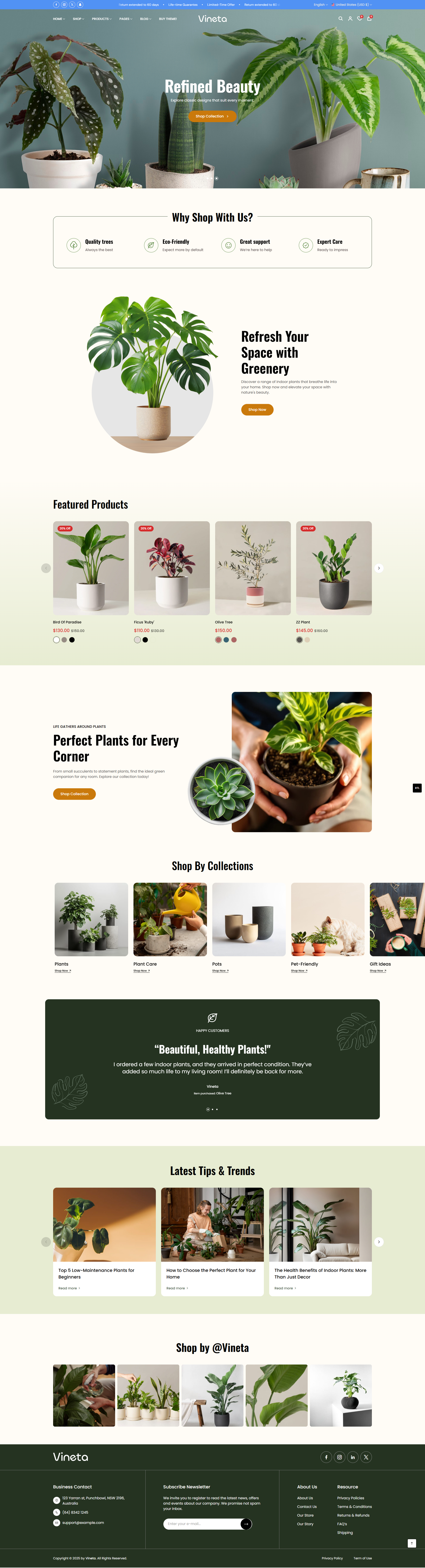 Vineta-Garden plants