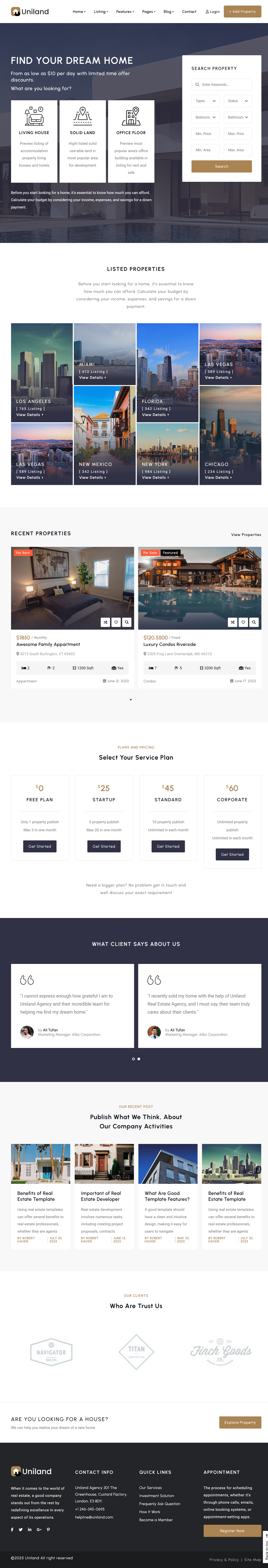 Uniland - Real Estate Theme 5