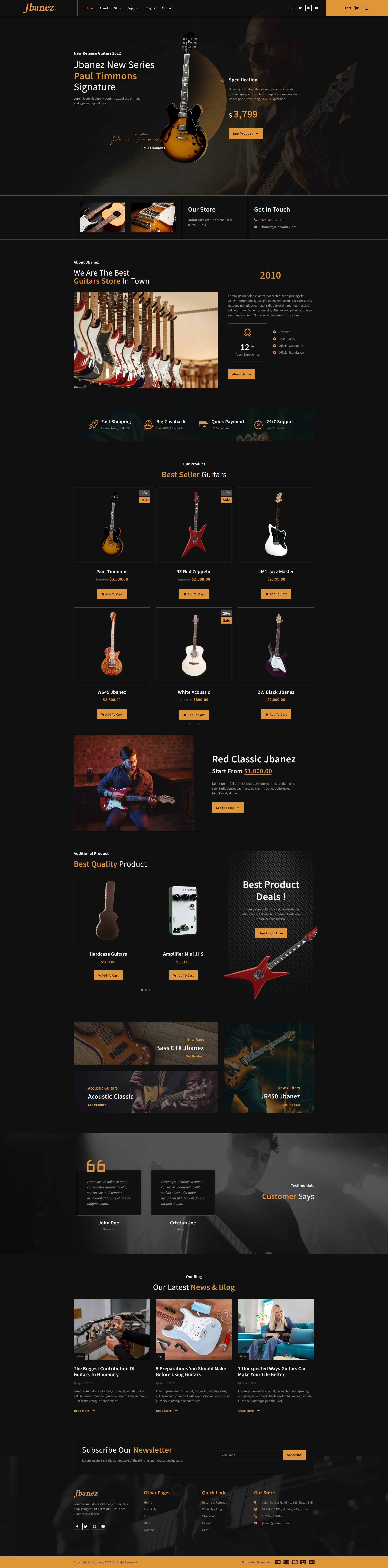 Jbanez – Guitar & Music Equipment Store