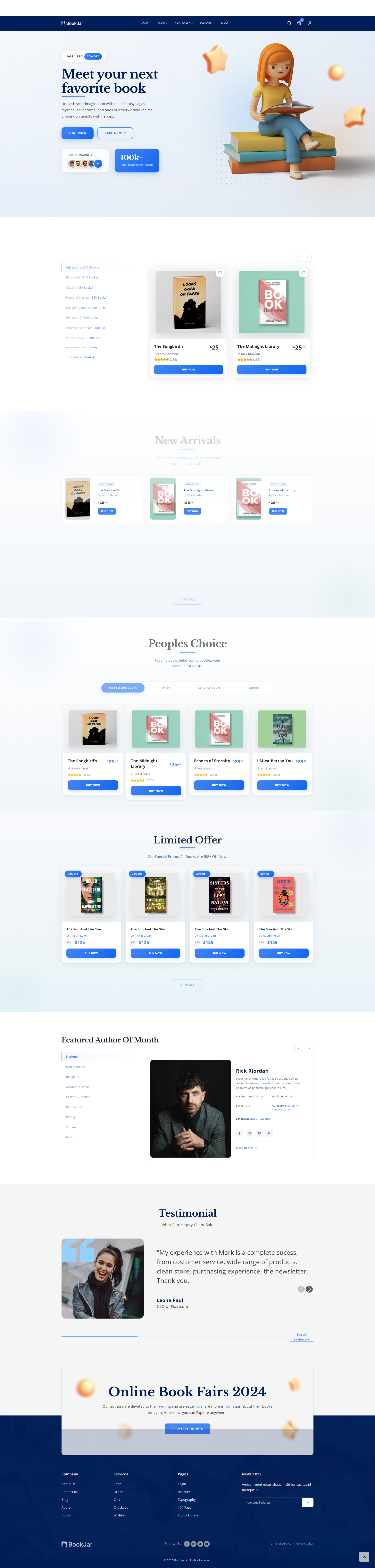 Bookjar React – Bookstore & Book Shop
