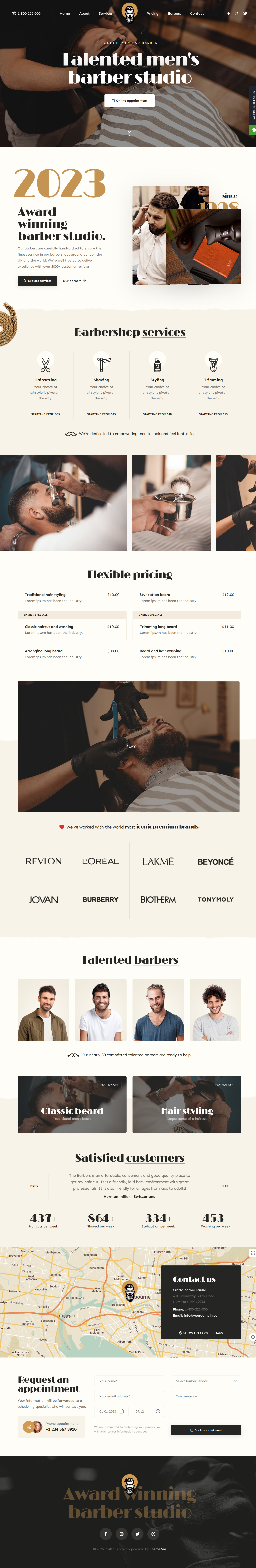 Crafto - Barber Theme