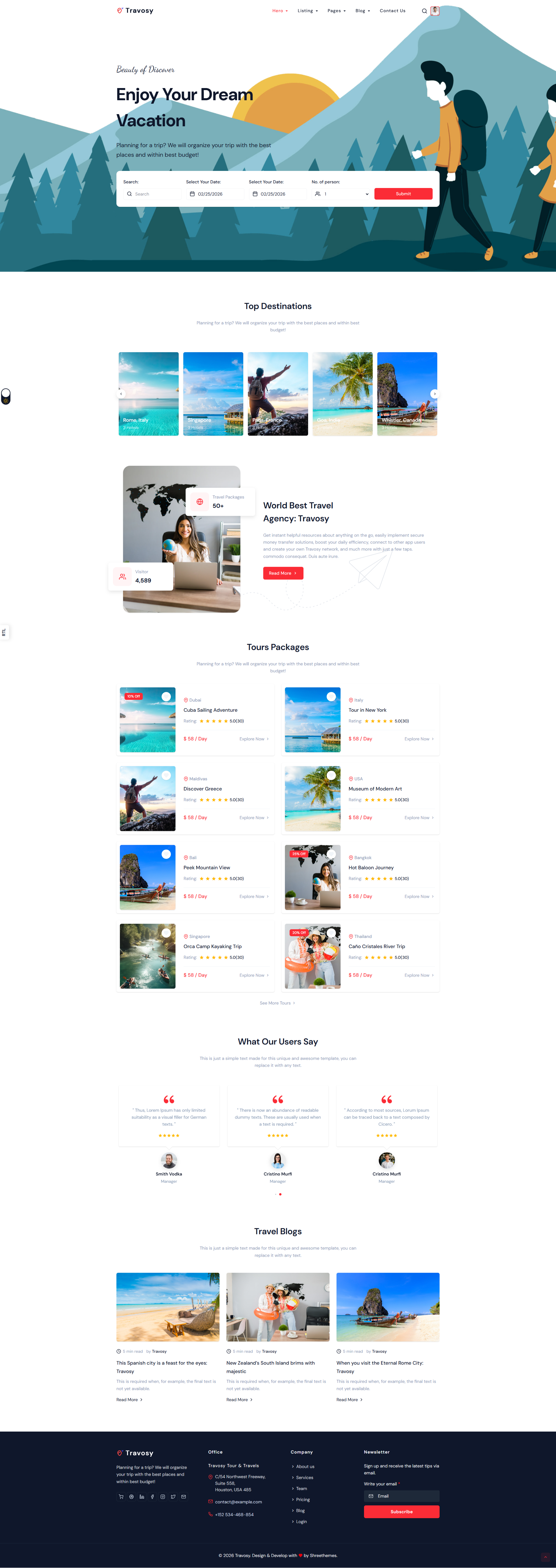 Travosy - Tour & Travels 5