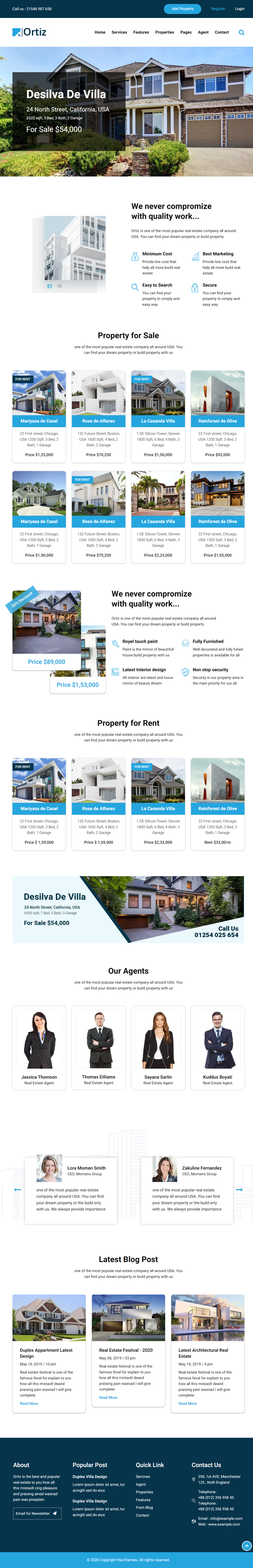 Ortiz - Real Estate theme