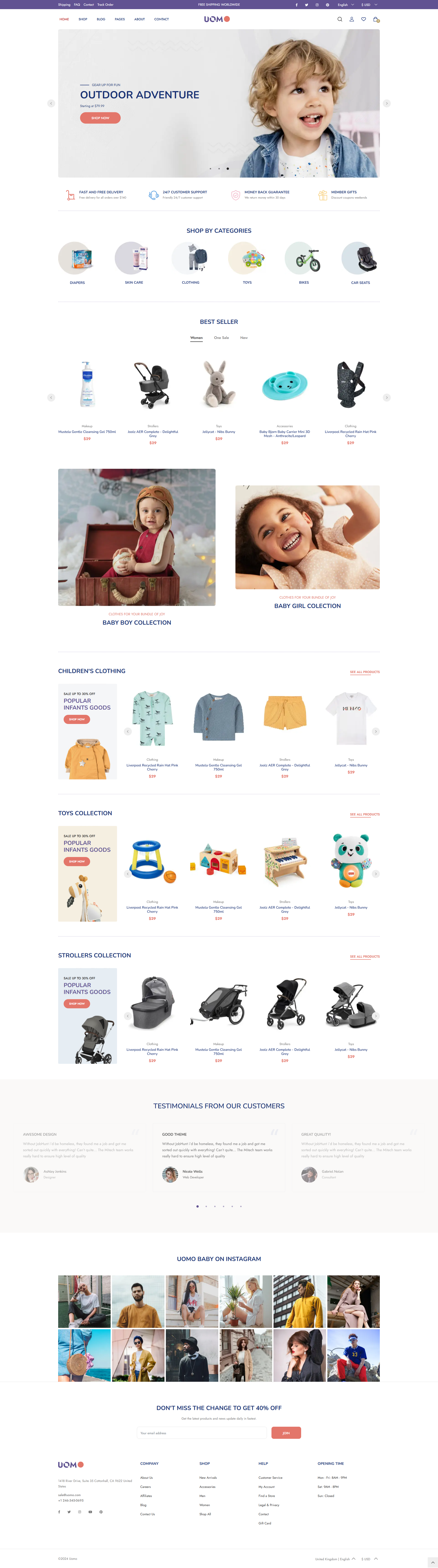 Uomo -Baby Shop